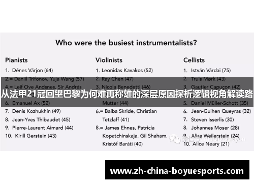 从法甲21冠回望巴黎为何难再称雄的深层原因探析逻辑视角解读路